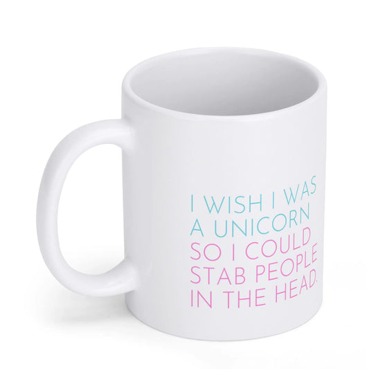 I Wish I Was A Unicorn White Coffee Mug